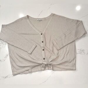 Waffle Knit Sweater/Longsleeve by American Eagle SZ: Med